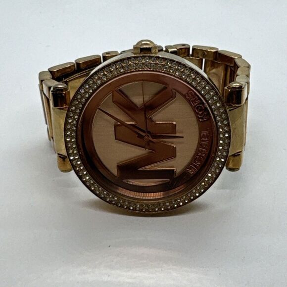 Michael Kors Parker MK5865 Women Rose Gold Analog Dial Quartz Wrist Watch JNA407 - Picture 5 of 11